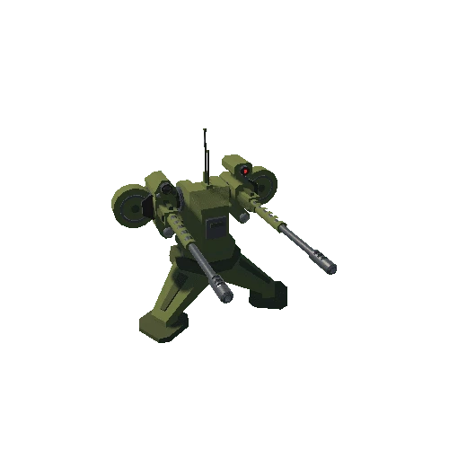 Machine Gun v3 - Military Green